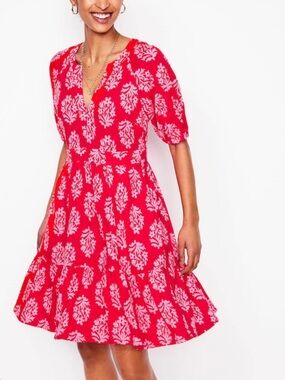 Boden Pink Bolt Piper Short Jersey Dress